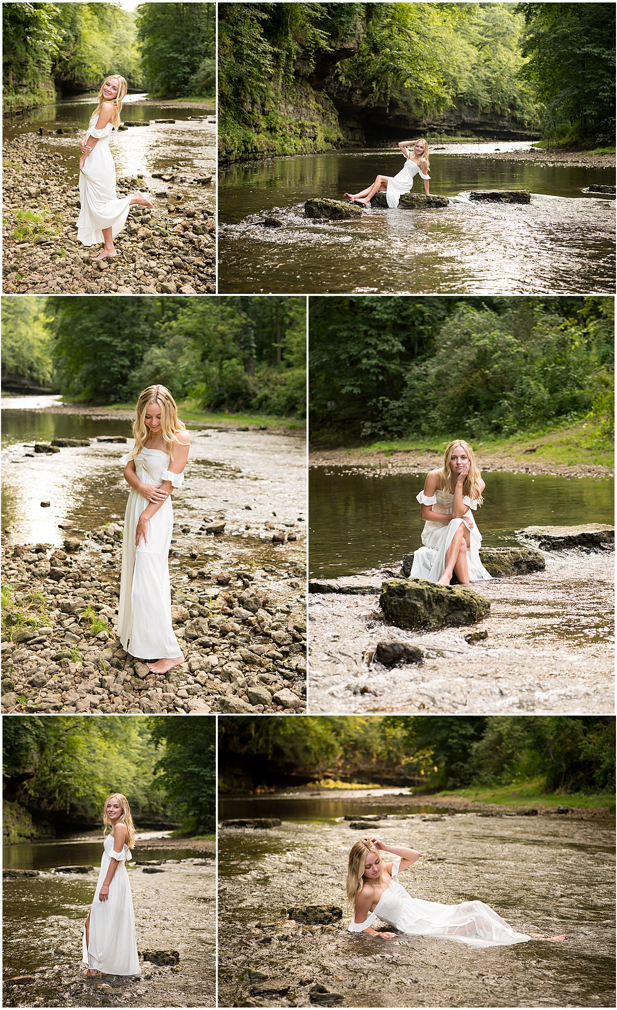 Senior photos at Apple River Canyon State Park with natural backdrop