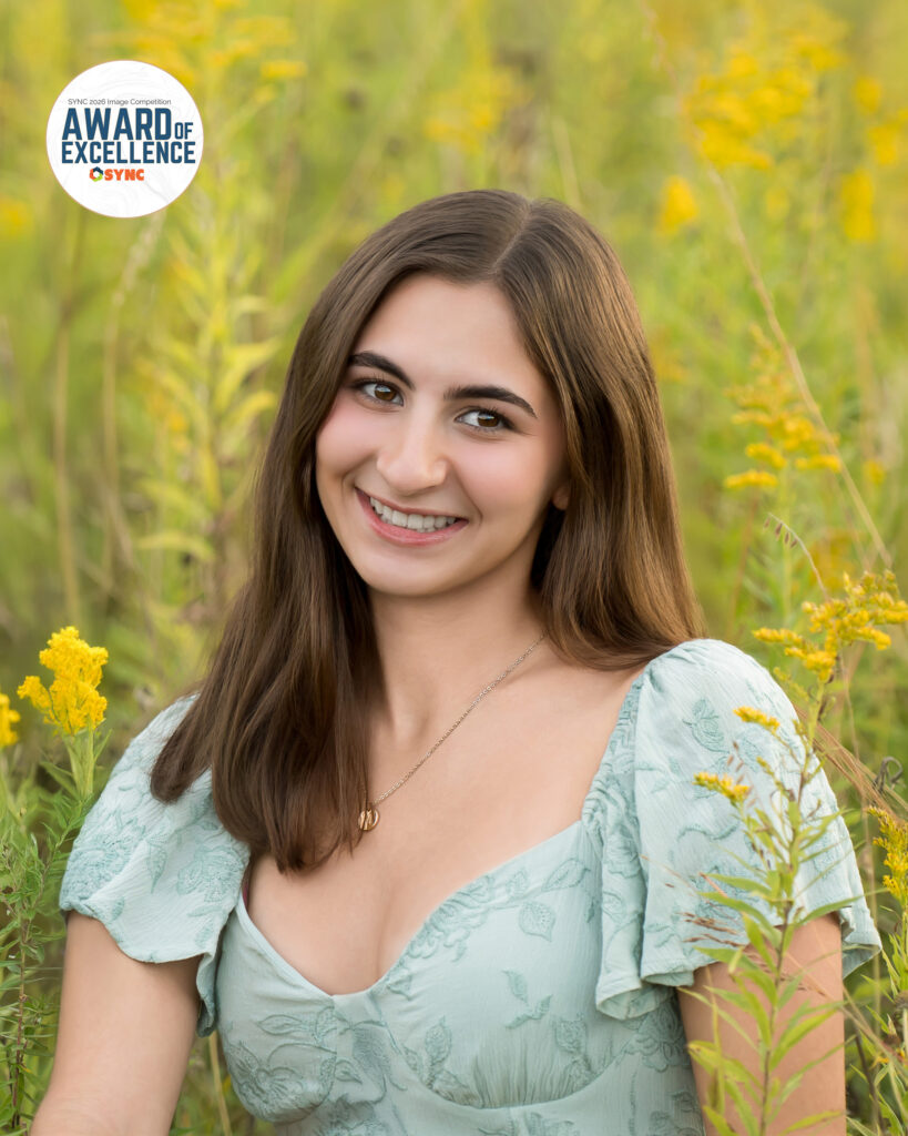 Northern Illinois Senior Photo during golden hour
