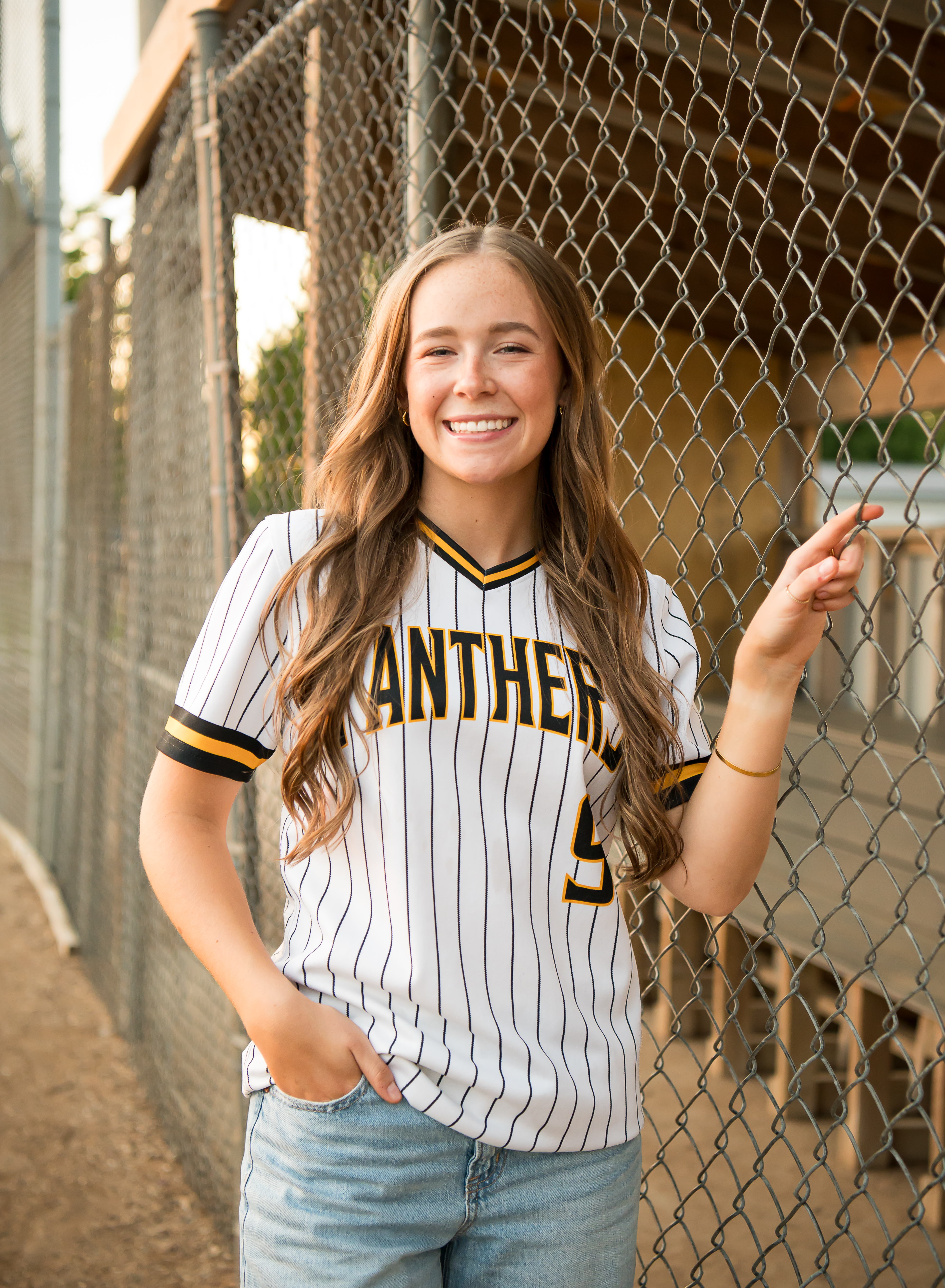 Softball senior pictures in Lena, Illinois.