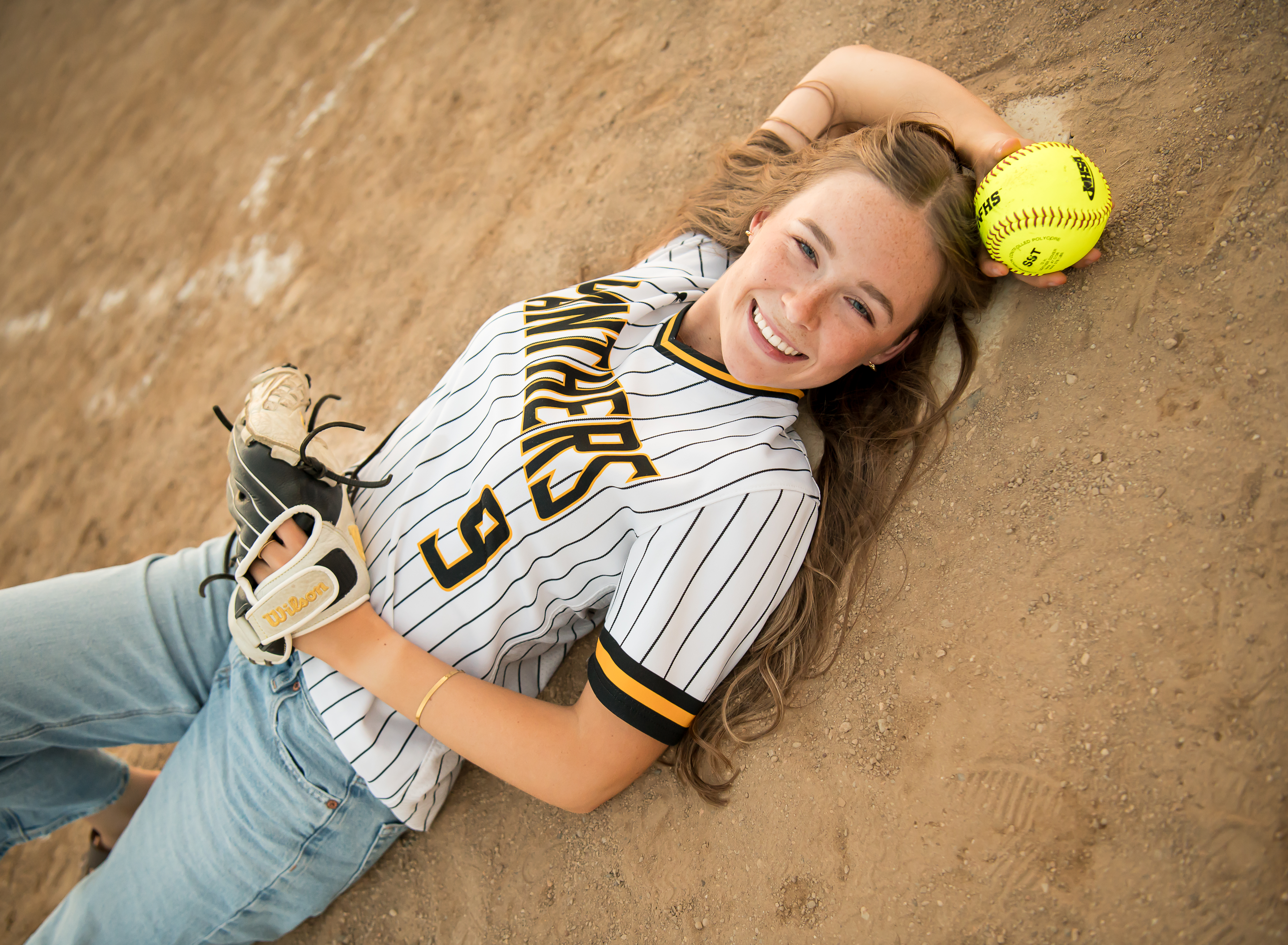 Lena illinois softball senior photos
